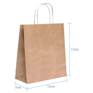 Sacola Personalizada Kraft 22X16X7,5cm Mini Com sua Logo