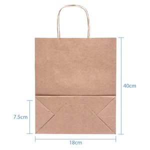 Sacola Personalizada Kraft 26X25X12cm P Com sua Logo