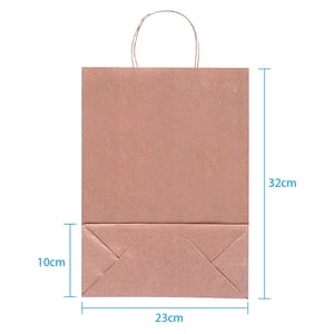 Sacola Personalizada Kraft 32X23X10cm M Com sua Logo