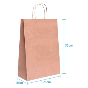 Sacola Personalizada Kraft 32X23X10cm M Com sua Logo