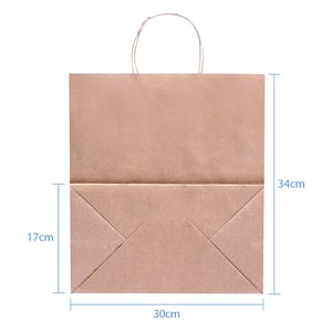 Sacola Personalizada Kraft 34X30X17cm G1 Com sua Logo