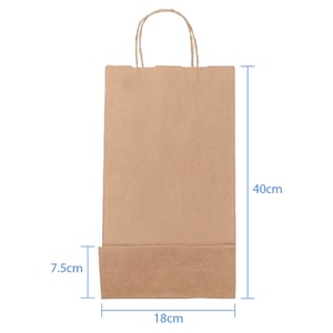 Sacola Personalizada Kraft 40X18X7,5cm Vinho Com sua Logo
