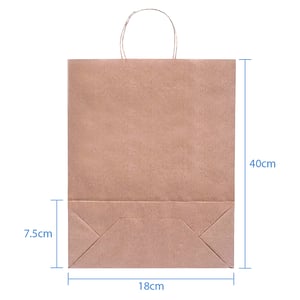 Sacola Personalizada Kraft 40X32X13cm G Com sua Logo