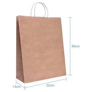 Sacola Personalizada Kraft 40X32X13cm G Com sua Logo