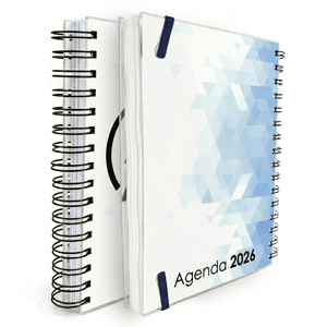 Agenda Personalizada Diária Capa Dura Laminada Com Bolsa Interna 75g - AGP