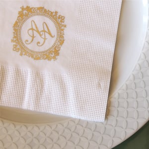 Guardanapo Personalizado Premium Folha Dupla Fechado 15x15cm Aberto 30x30cm - 30X