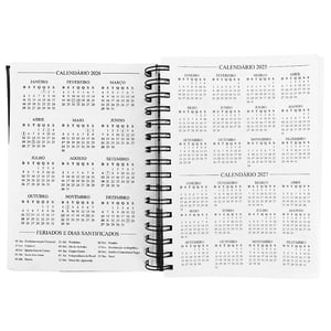 Agenda Personalizada Diária Capa Dura Laminada Com Bolsa Interna 75g - AGP