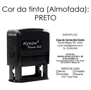 Carimbo Personalizado Automático Nykon Power 303