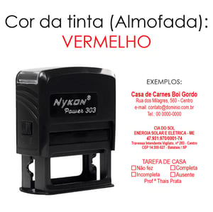 Carimbo Personalizado Automático Nykon Power 303