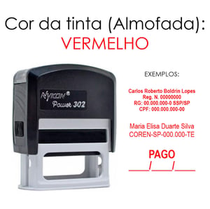 Carimbo Personalizado Automático Nykon Power 302