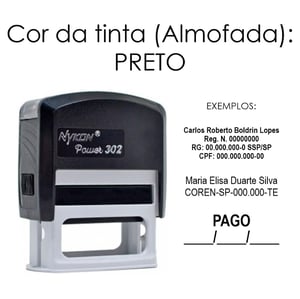 Carimbo Personalizado Automático Nykon Power 302