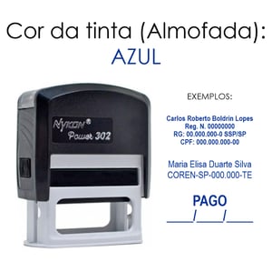 Carimbo Personalizado Automático Nykon Power 302