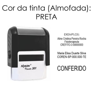 Carimbo Personalizado Automático Nykon Power 301