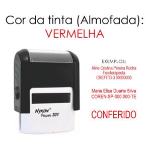 Carimbo Personalizado Automático Nykon Power 301
