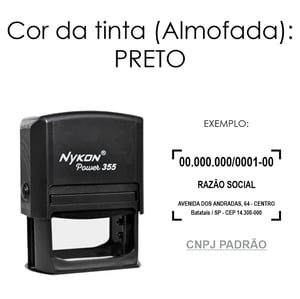 Carimbo Personalizado Automático Nykon Power 355