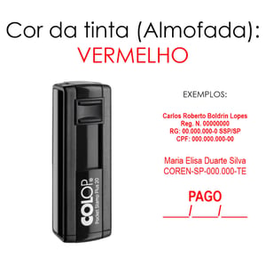 Carimbo Personalizado Automático Colop Pocket Stamp 20 Plus