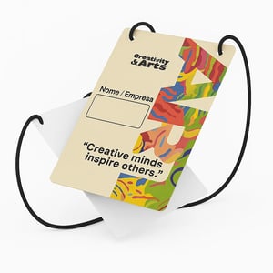 Credencial Para Eventos Papel Cartão Triplex 10x14cm impressão Digital Frente