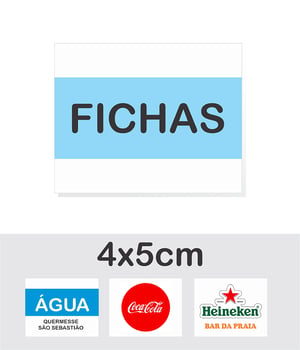Fichas Para Bar Festas Eventos  Papel OffSet 240g