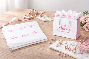 Papel de Seda Personalizado 20x30cm Com sua Logo / Marca Impressão Colorida
