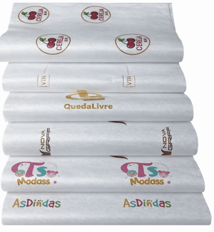 Papel de Seda Personalizado 40x60cm Com sua Logo / Marca Impressão Colorida