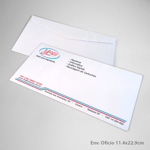Envelope Ofício Personalizado 11,4x22,9cm 90g