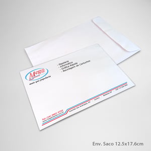 Envelope A6 Personalizado Saco 12,5x17,6cm 90g