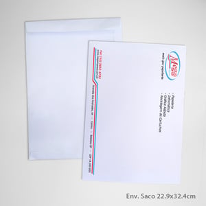 Envelope A4 Personalizado Saco 22,9x32,4cm 90g