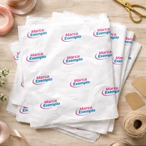 Papel de Seda Personalizado 20x30cm Com sua Logo / Marca Impressão Colorida