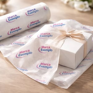 Papel de Seda Personalizado 30x50cm Com sua Logo / Marca Impressão Colorida