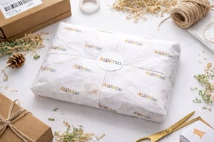 Papel de Seda Personalizado 30x70cm Com sua Logo / Marca Impressão Colorida