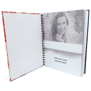 Foto Caderno Personalizado 10 Matérias 160 Folhas Capa Dura 20 x 27,5cm Laminado Sua Foto No Caderno