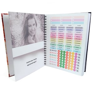 Foto Caderno Personalizado 10 Matérias 160 Folhas Capa Dura 20 x 27,5cm Laminado Sua Foto No Caderno