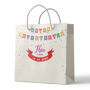 Sacola Lembrancinha 14X14X8 Personalizada Com Seu Tema - SL3