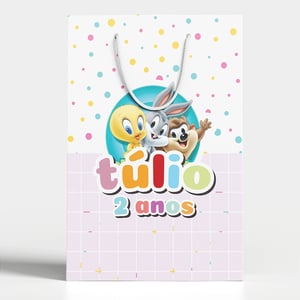 Sacola Lembrancinha 15x21,5x6 Personalizada Com Seu Tema - SL4
