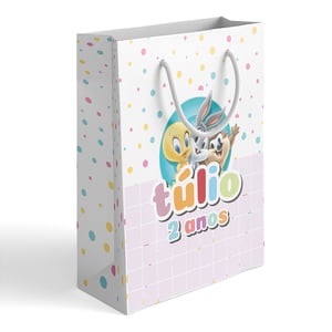 Sacola Lembrancinha 15x21,5x6 Personalizada Com Seu Tema - SL4