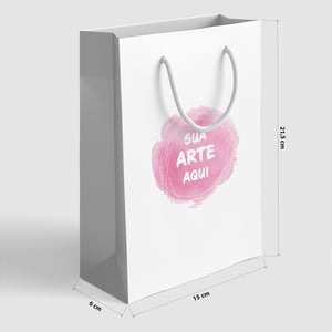 Sacola Lembrancinha 15x21,5x6 Personalizada Com Seu Tema - SL4