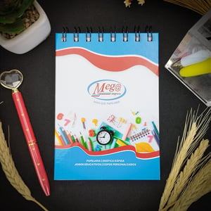 Caderneta Personalizada Capa Dura A6 100 folhas