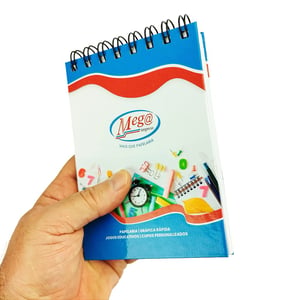 Caderneta Personalizada Capa Dura A6 100 folhas