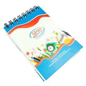 Caderneta Personalizada Capa Dura A6 100 folhas