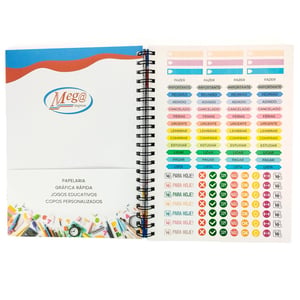 Caderno Personalizado A4 Capa Dura 20X27,5CM Pautado 100 folhas 75g