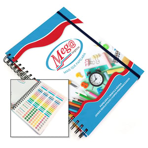 Caderno Personalizado A4 Capa Dura 20X27,5CM Pautado 100 folhas 75g