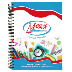 Caderno Personalizado A4 Capa Dura 20X27,5CM Pautado 100 folhas 75g