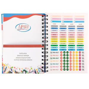 Caderno Personalizado A5 Capa Dura A5 21X14,8CM Pautado 100 folhas 75g