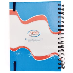 Caderno Personalizado A5 Capa Dura A5 21X14,8CM Pautado 100 folhas 75g