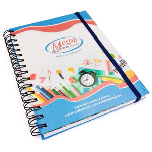 Caderno Personalizado A5 Capa Dura A5 21X14,8CM Pautado 100 folhas 75g