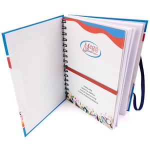 Caderno Personalizado A5 Capa Dura A5 21X14,8CM Pautado 100 folhas 75g