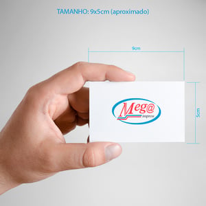 Cartão de Visita Couche 250g (à partir de 50 unidades)