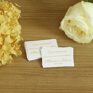 Tag Casamento Convite Individual Simples e Criativo 3,5x5cm