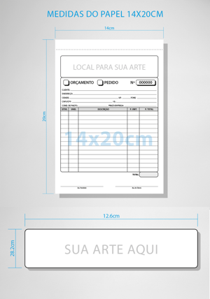 Bloco Talão de Pedido Orçamento