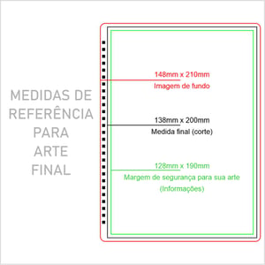 Cardápio A5 Plastificado Personalizado 13,8cmx20cm Encadernado